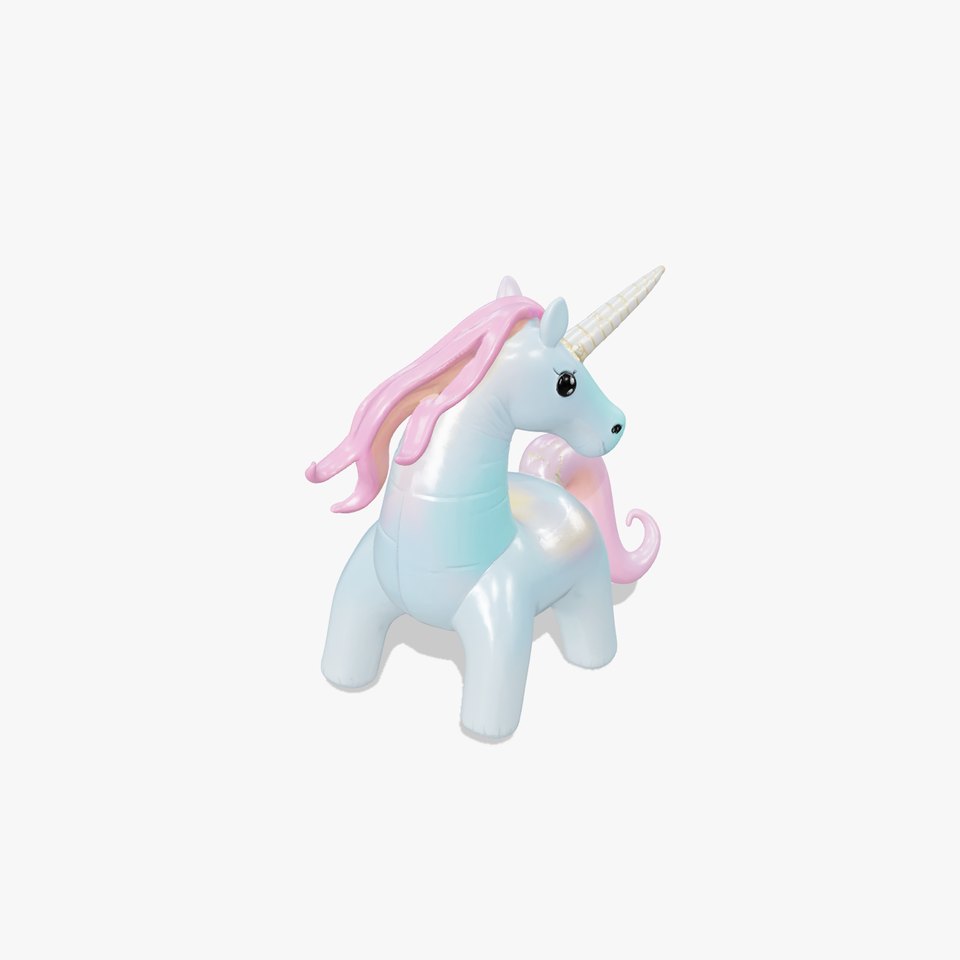 Magical Inflatable Unicorn Sculpture Model Pack